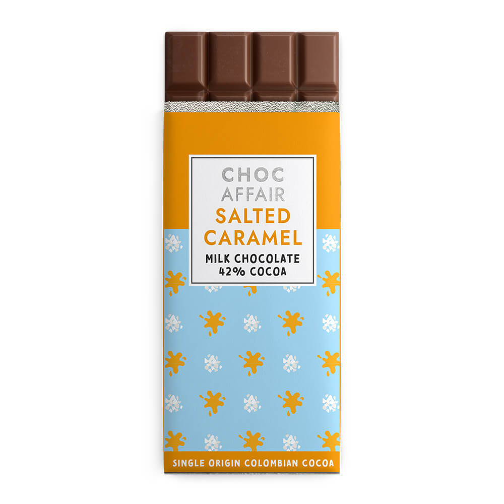 Choc Affair Salted Caramel Milk Chocolate Bar